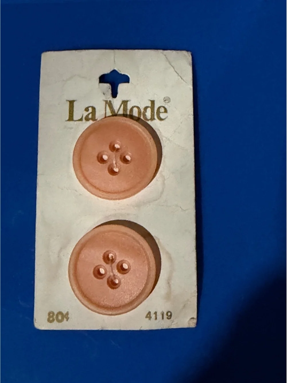 Vintage La Mode Pink Buttons Set - 1 Inch, Made in Holland